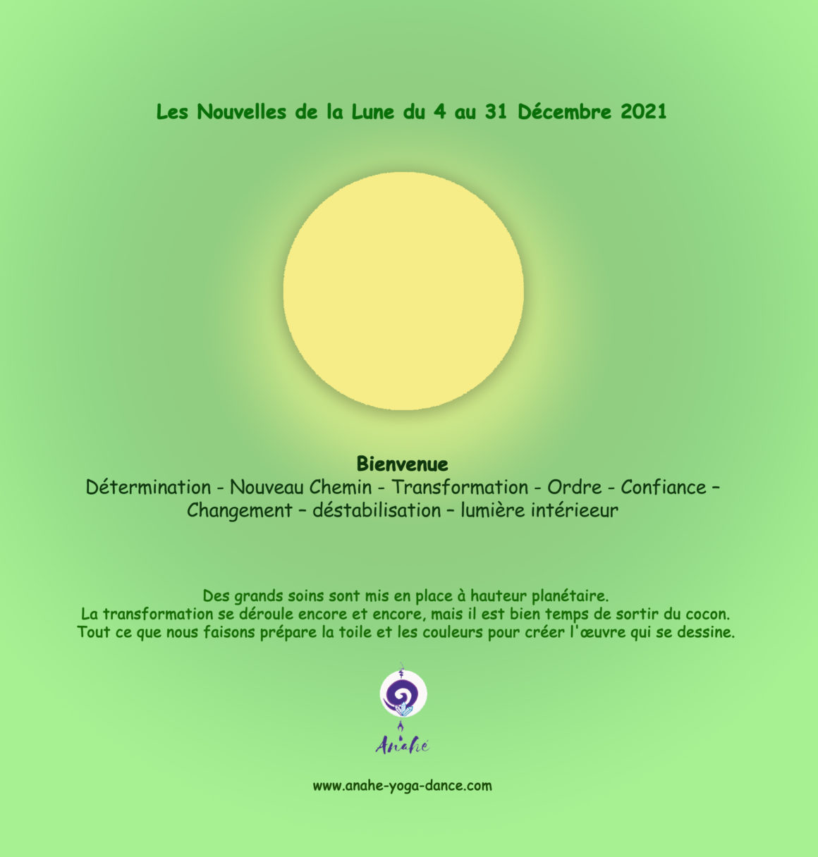 Les Nouvelles de la Lune de Décembre